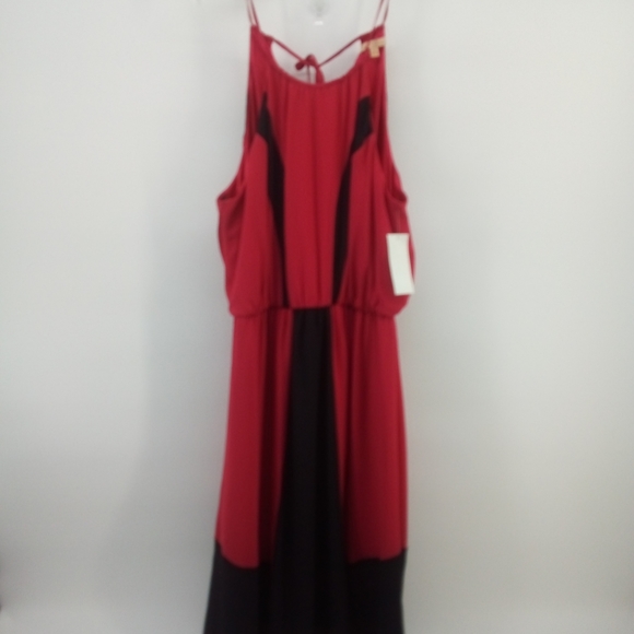 NWT Gibson Latimer Pink Black Colorblock Dress The West End M - Picture 3 of 11